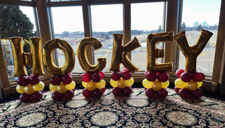 Hockey Letter Floor Pedestals