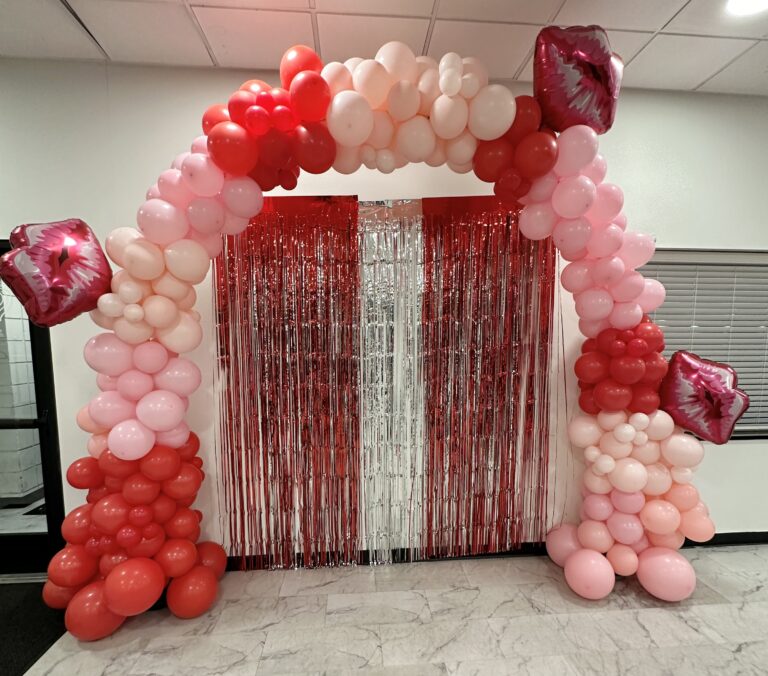 Red and Pink Arch - Stacked Design