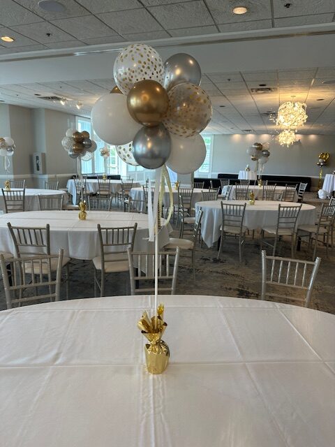 Silver Gold Table Topiary